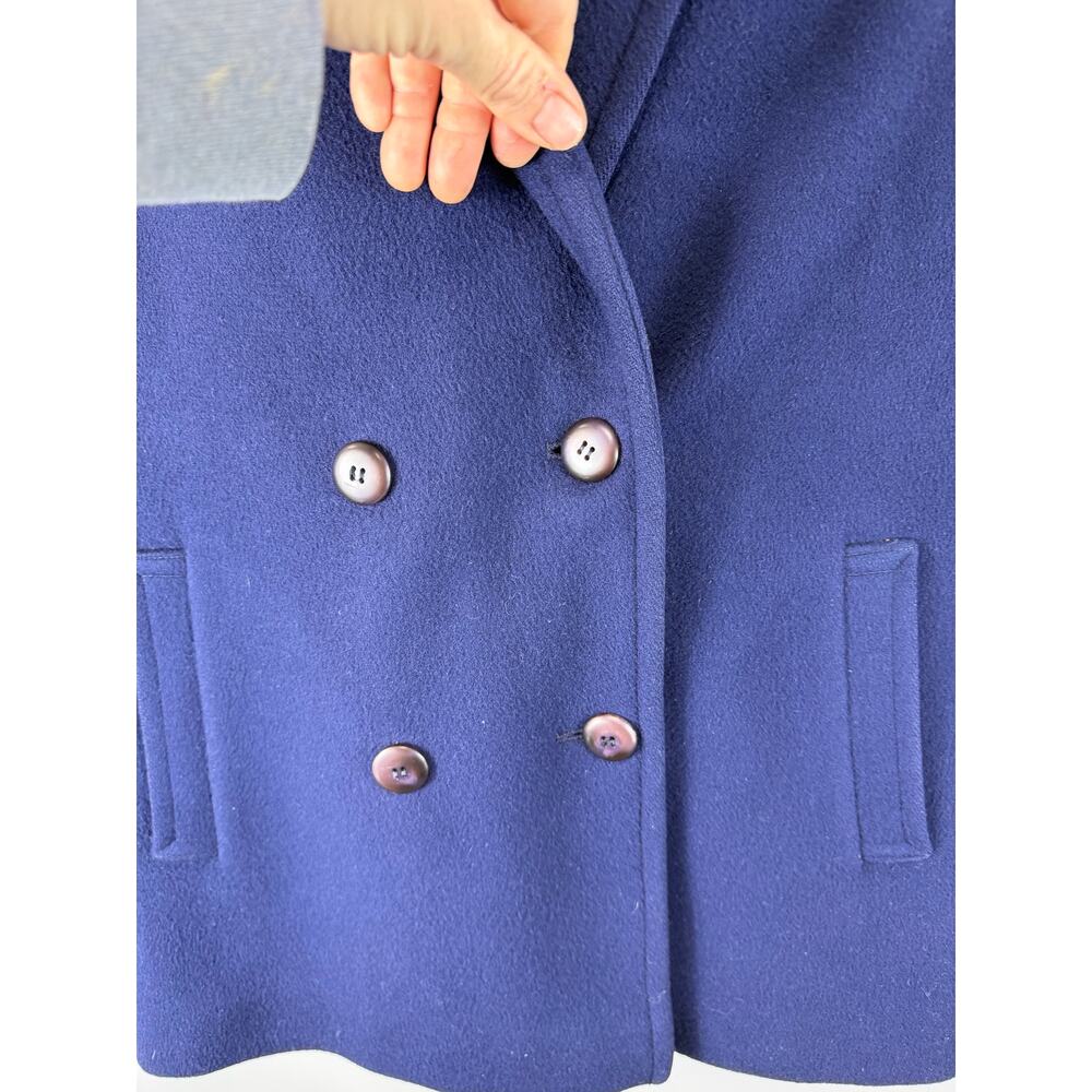 Pendleton Virgin Wool Double Breasted Coat Blue S… - image 12